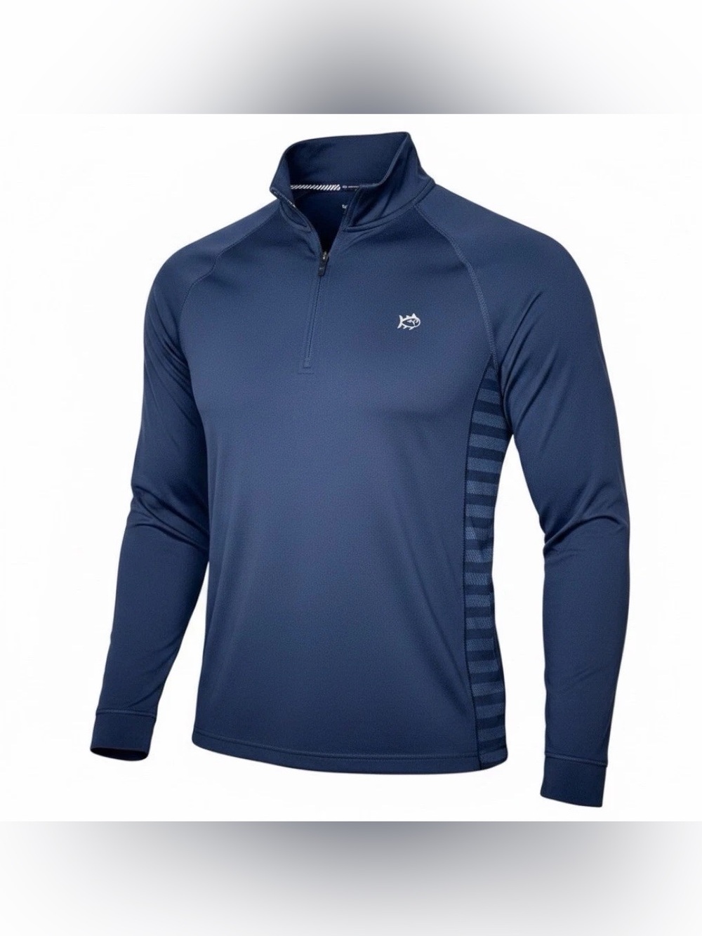 Southern Tide Performance 1/4 Zip Pullover Navy Blue Men's Poly Blend Medium